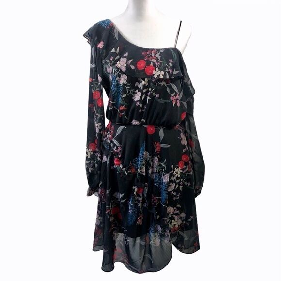 Keepsake Paperthin Off One Shoulder Dress M - Picture 1 of 12